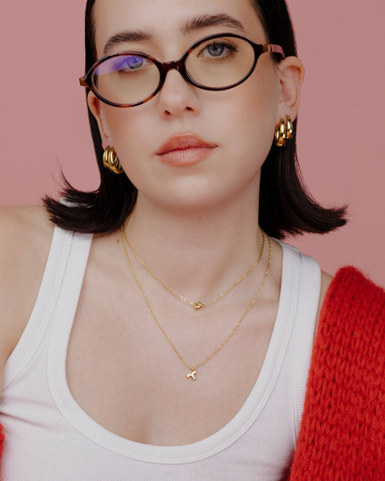 Aries Bubble Necklace Gold
