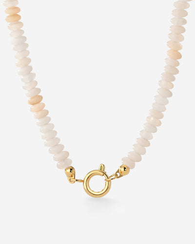 Blushstone Charm Necklace Gold
