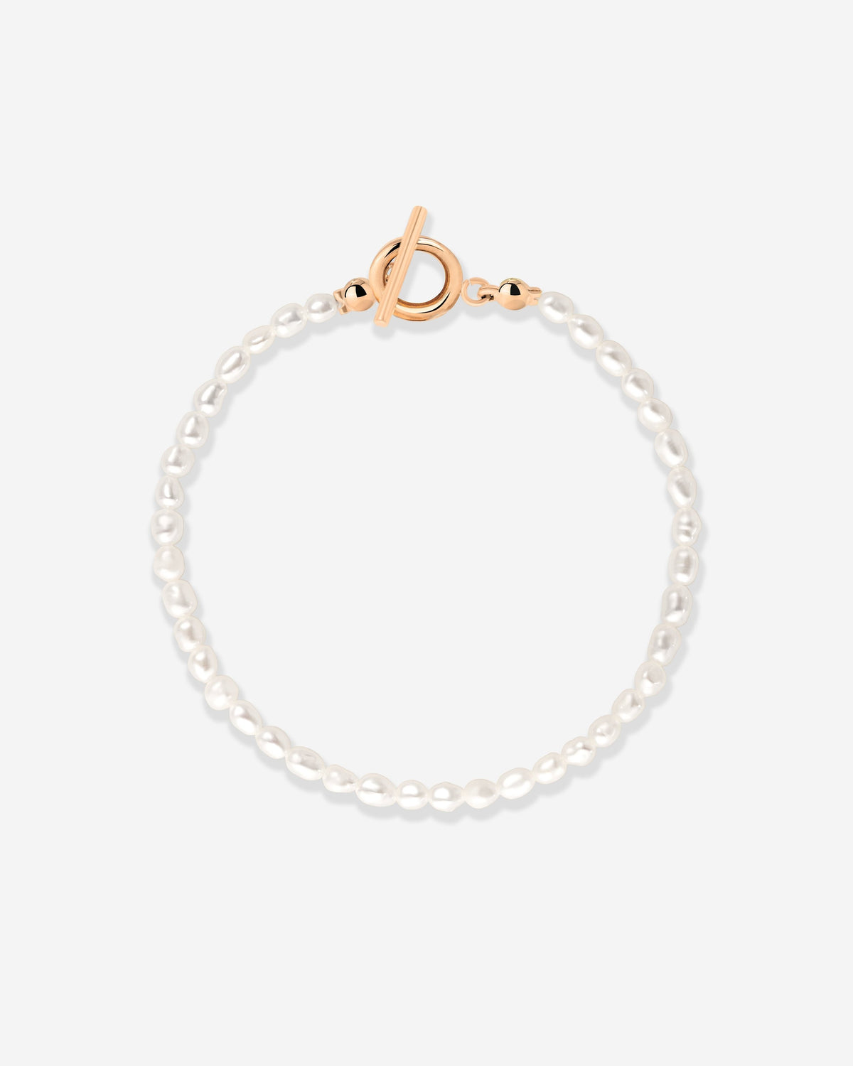 Lenis Loving Pearl Bracelet Rose Gold