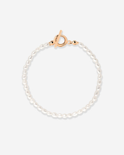 Lenis Loving Pearl Bracelet Rose Gold
