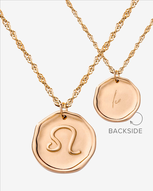 lua-283Zodiac Necklace – Leo / Löwe Roségold