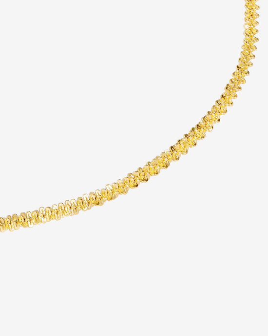 Criss Cross Chain Necklace Gold