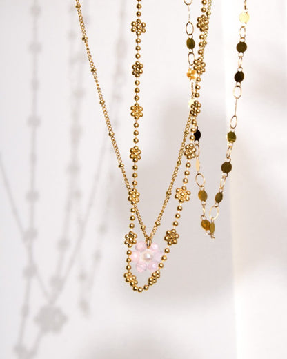 Blooming Choker Silber