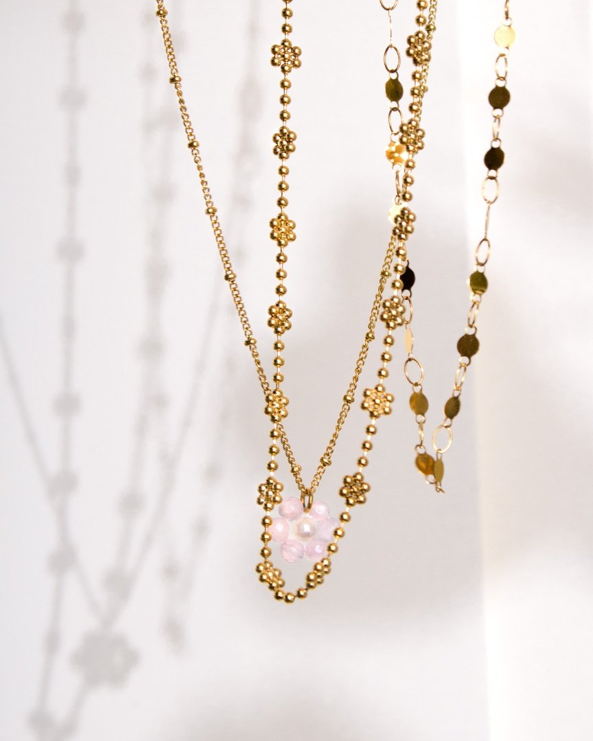Blooming Choker Silber