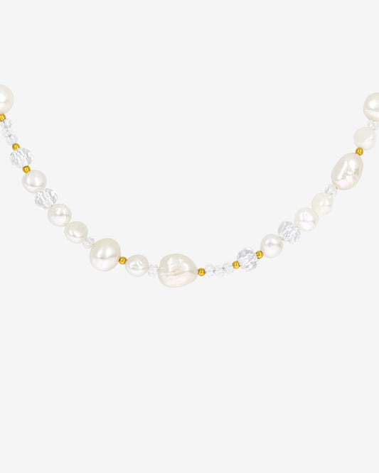 Icy Cool Pearl Necklace Gold