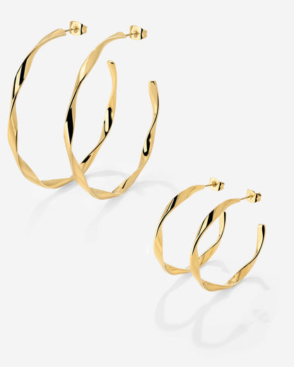 Sahira Hoop Bundle Gold