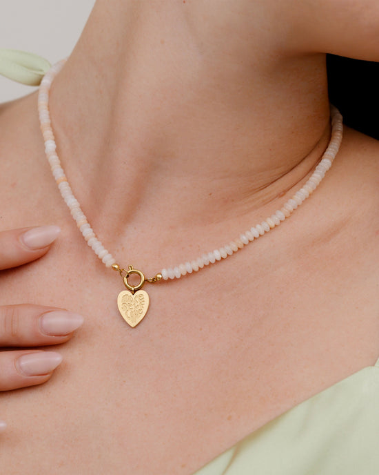Blushstone Charm Necklace Set