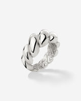 Bold Twist Ring Silber