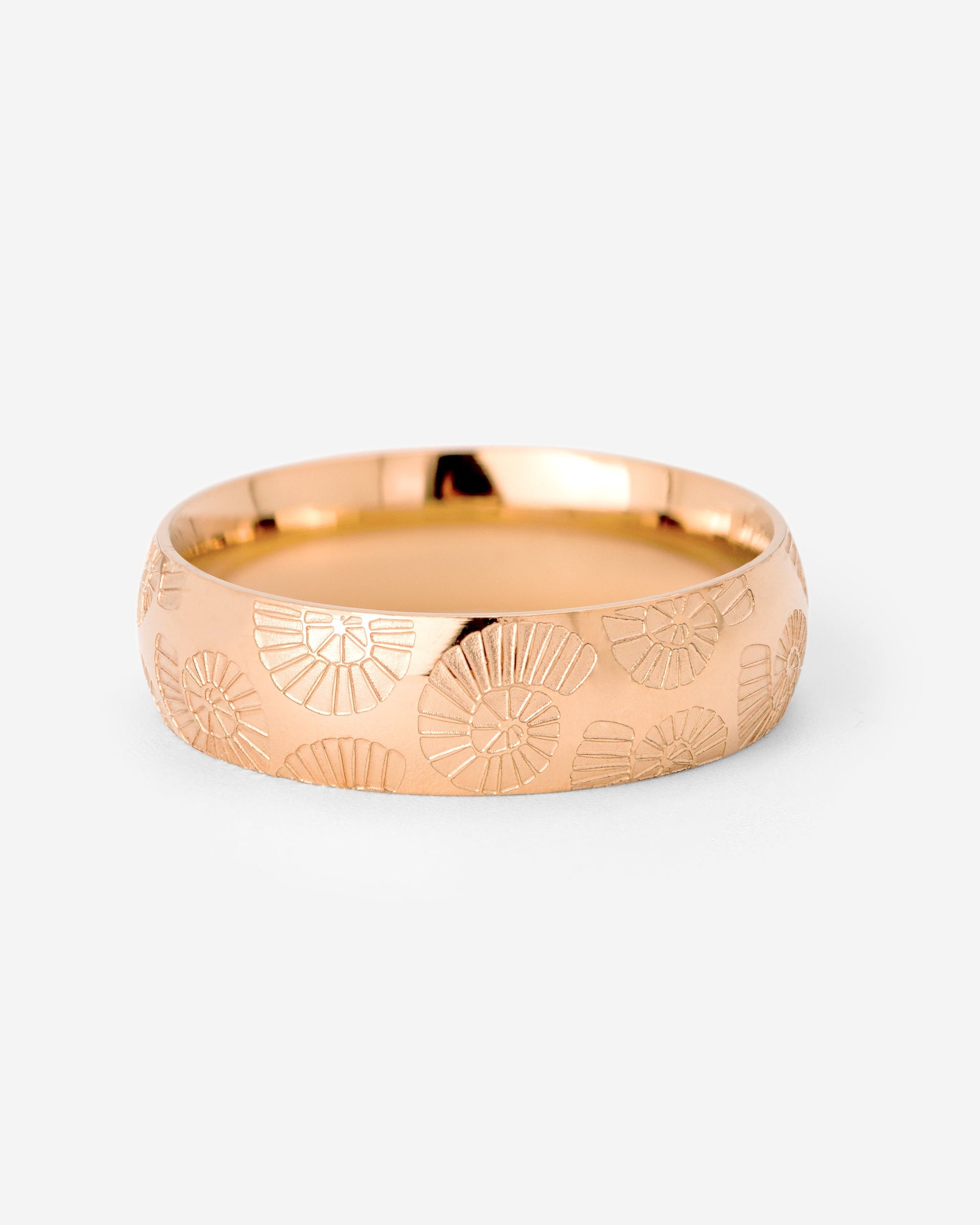 Ammonite Shell Ring Roségold