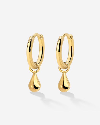 Drop it Hoop Set Small Gold