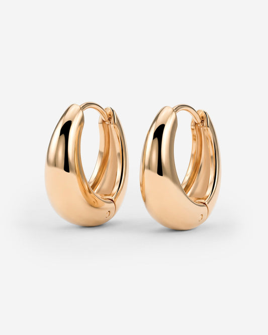 Gilded Curve Hoops Roségold