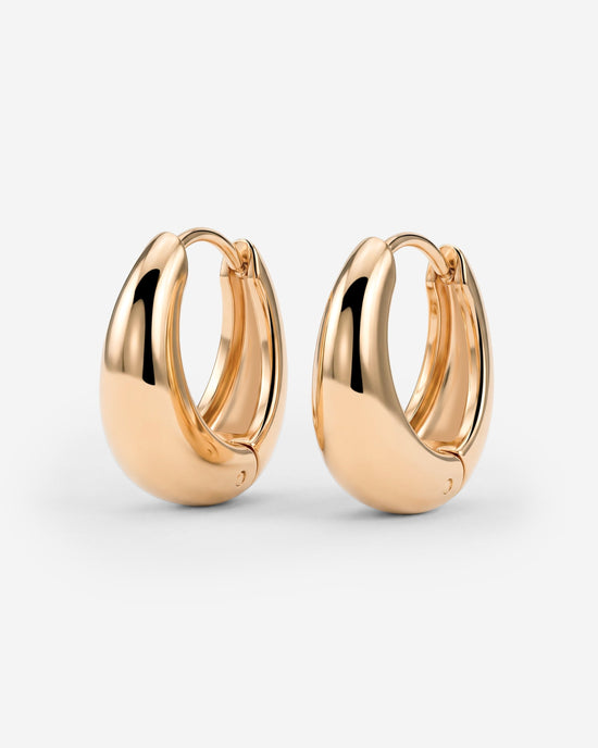 Gilded Curve Hoops Roségold