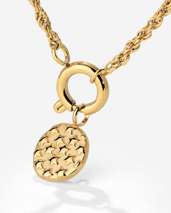 Starry Skies Rope Chain Necklace Set Gold