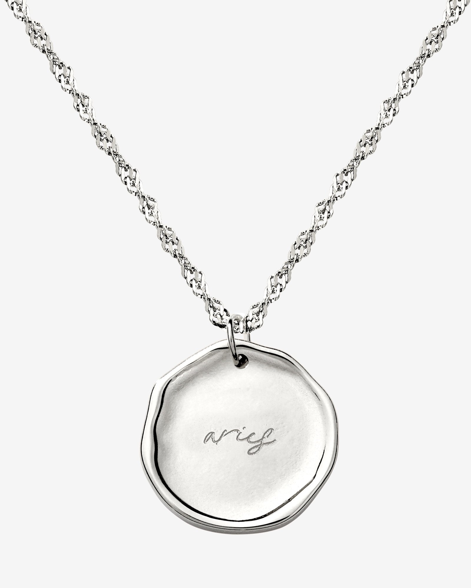 Zodiac Necklace – Aries / Widder Silber