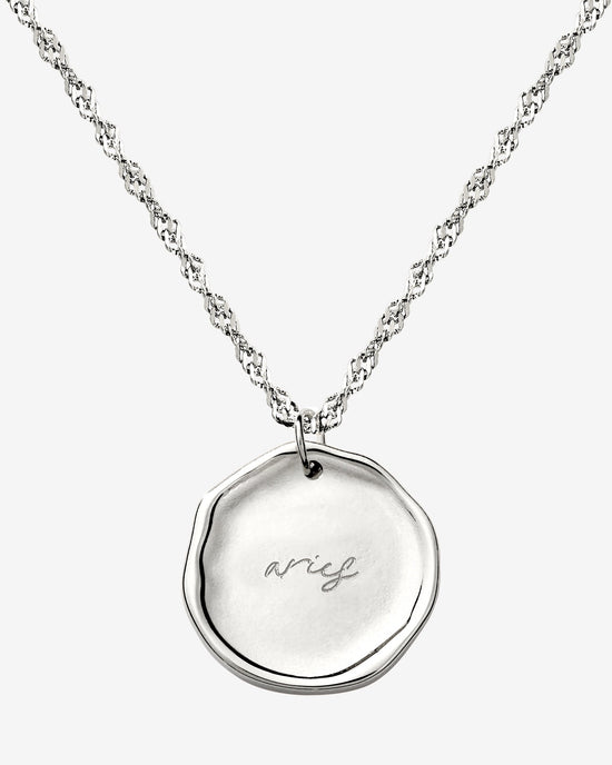 Zodiac Necklace – Aries / Widder Silber