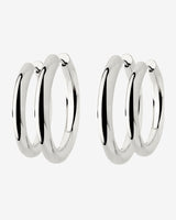 Chunky Lover Hoop Bundle Large Silber