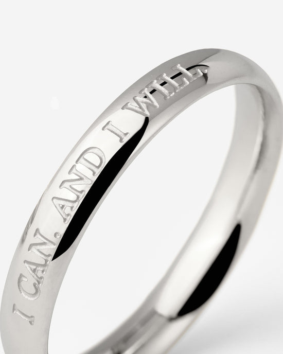 I can. And I will Ring Silber