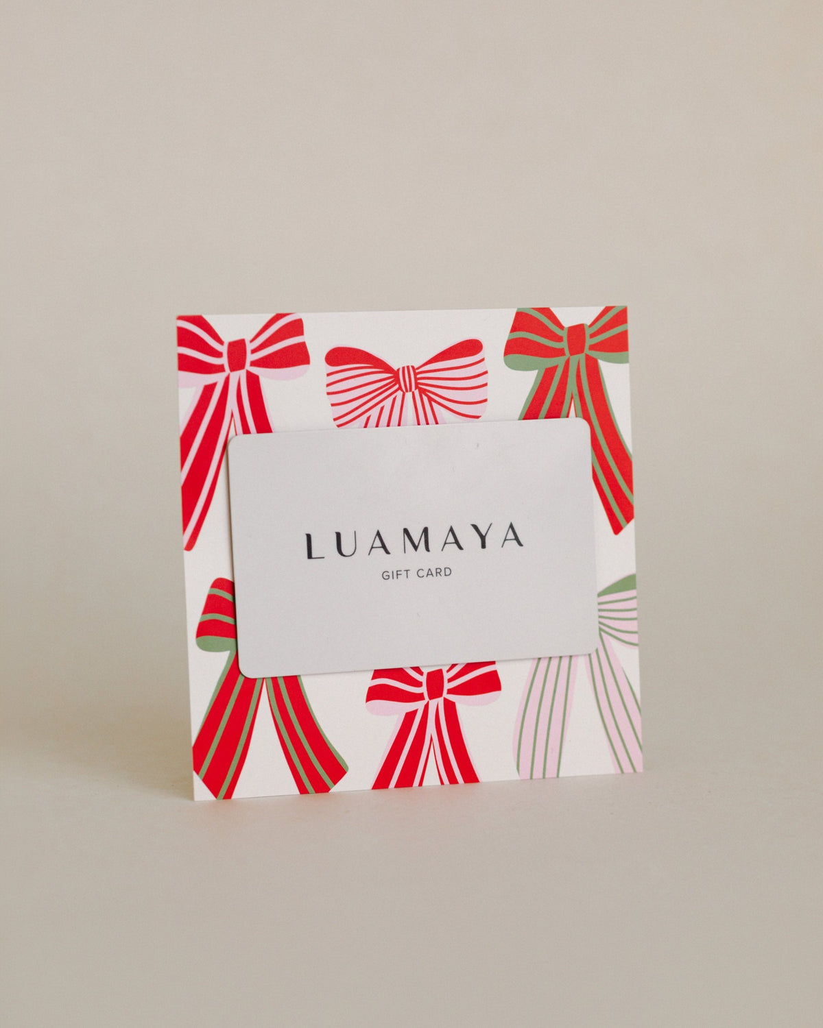 LUA XMAS Bows Gutschein mit Umschlag