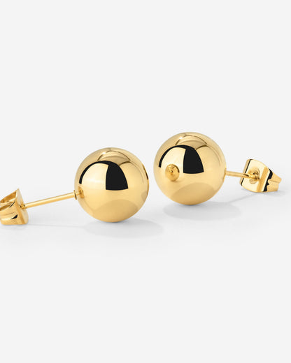 Bubbly Studs Medium Gold