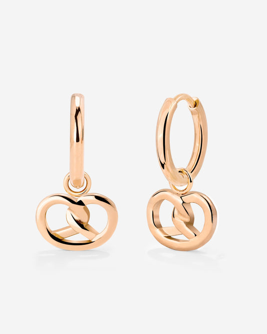 Pretzel Babe Hoop Set Small Roségold