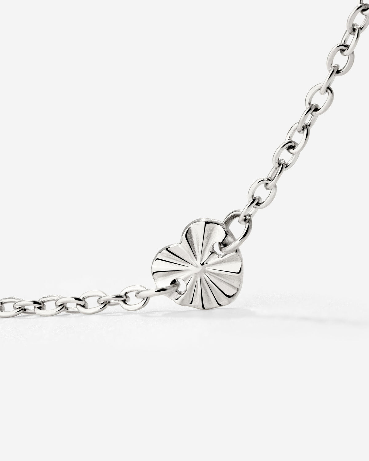 Glass Heart Collana Argento