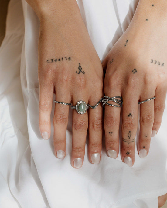 Sea Glass Ring Silber