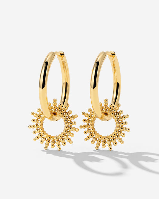 Sunny Hoop Set Medium Gold