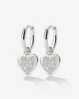 More Self-Love Hoop Set Small Silber
