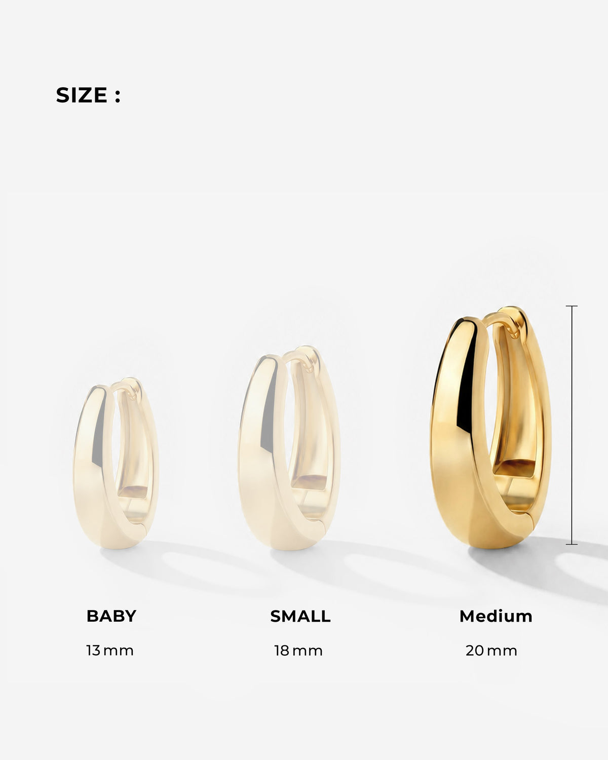 Seeker Hoops Medium Gold