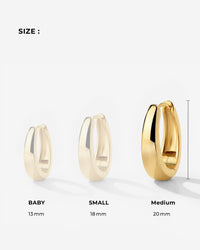 Seeker Hoops Medium Gold