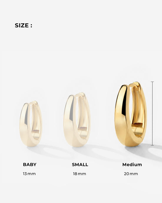Seeker Hoops Medium Gold