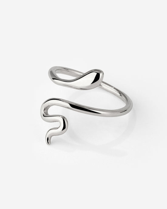 Slim Snake Ring Silber