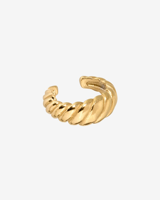 Towel Twist Ear Cuff Gold