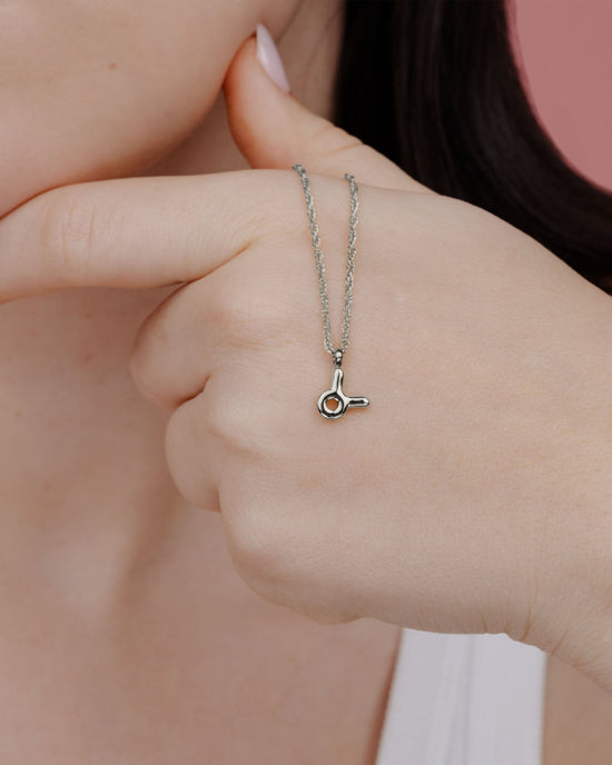 Taurus Bubble Necklace Silber