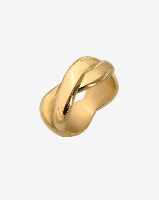 Female DNA Ring Gold