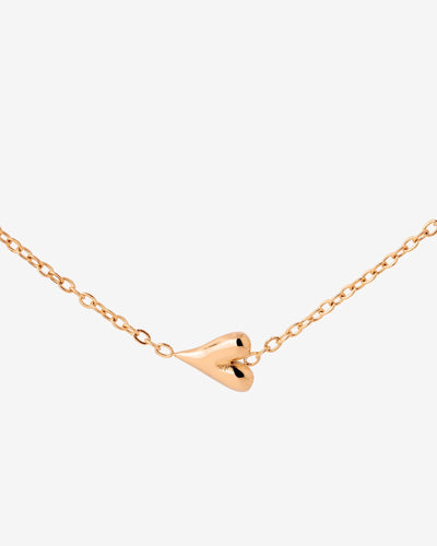 Flowy Heart Necklace Roségold
