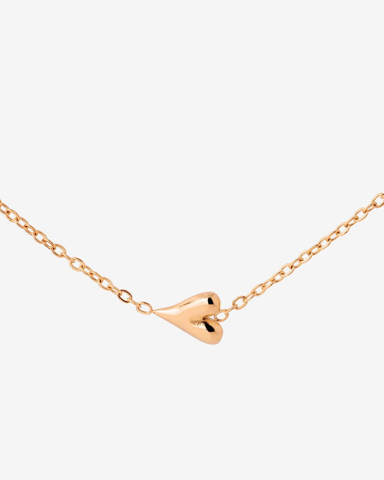 Flowy Heart Necklace Roségold