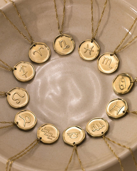 Zodiac Necklace Gold