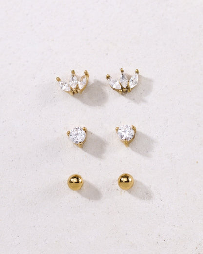 Glimmer Studs Silber