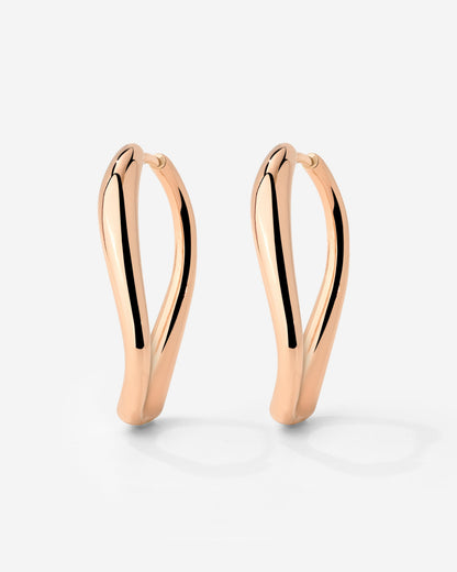 Timeless Oval Hoops Roségold