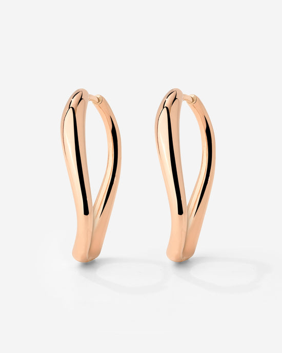 Timeless Oval Hoops Roségold
