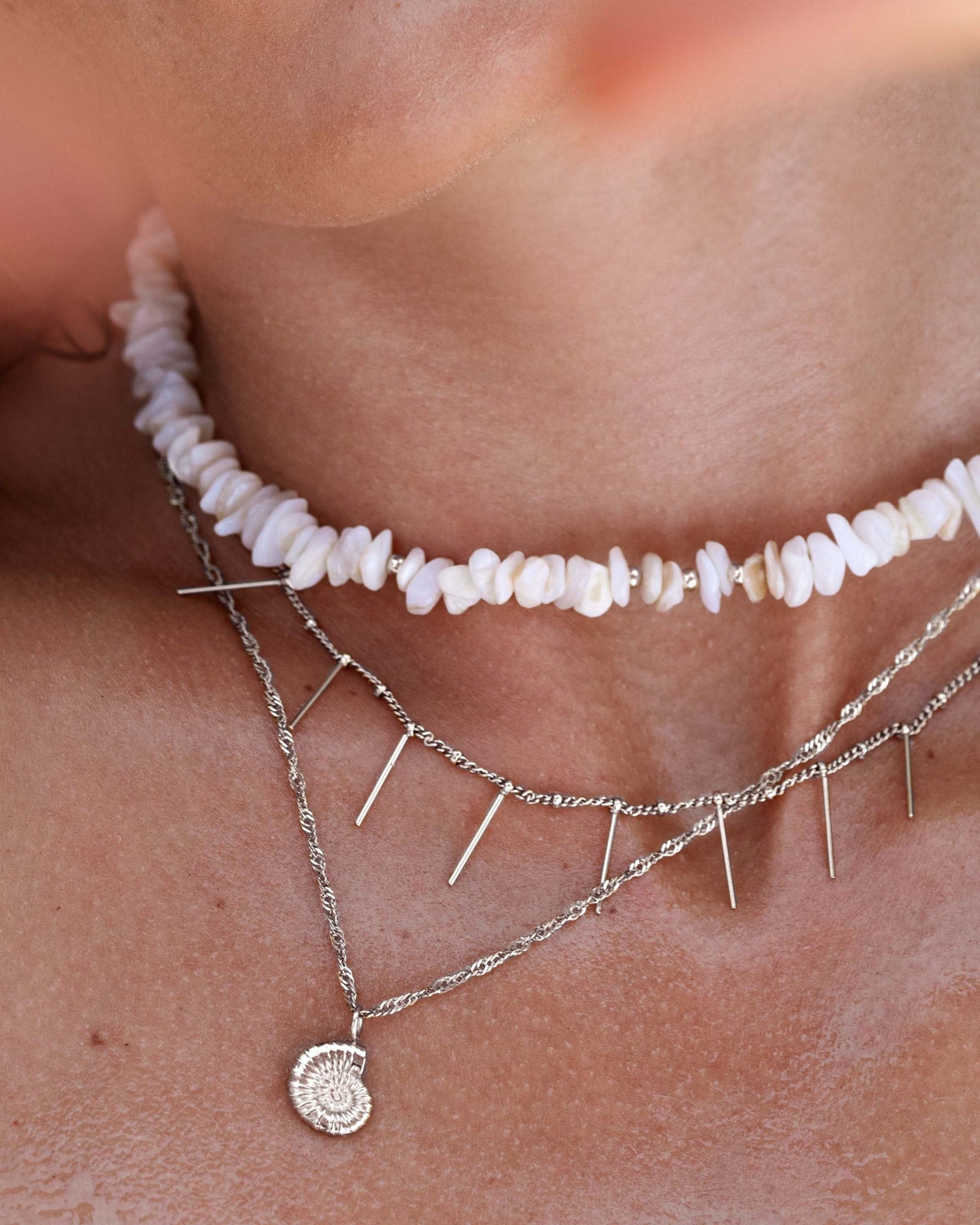 By the Beach Choker Silber