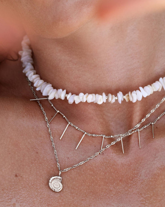 By the Beach Choker Silber