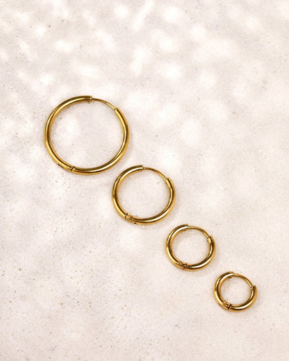 Clean Hoop Bundle Small Gold