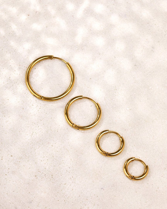 Clean Hoop Bundle Small Gold
