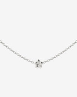 Floral Glow Choker Silber