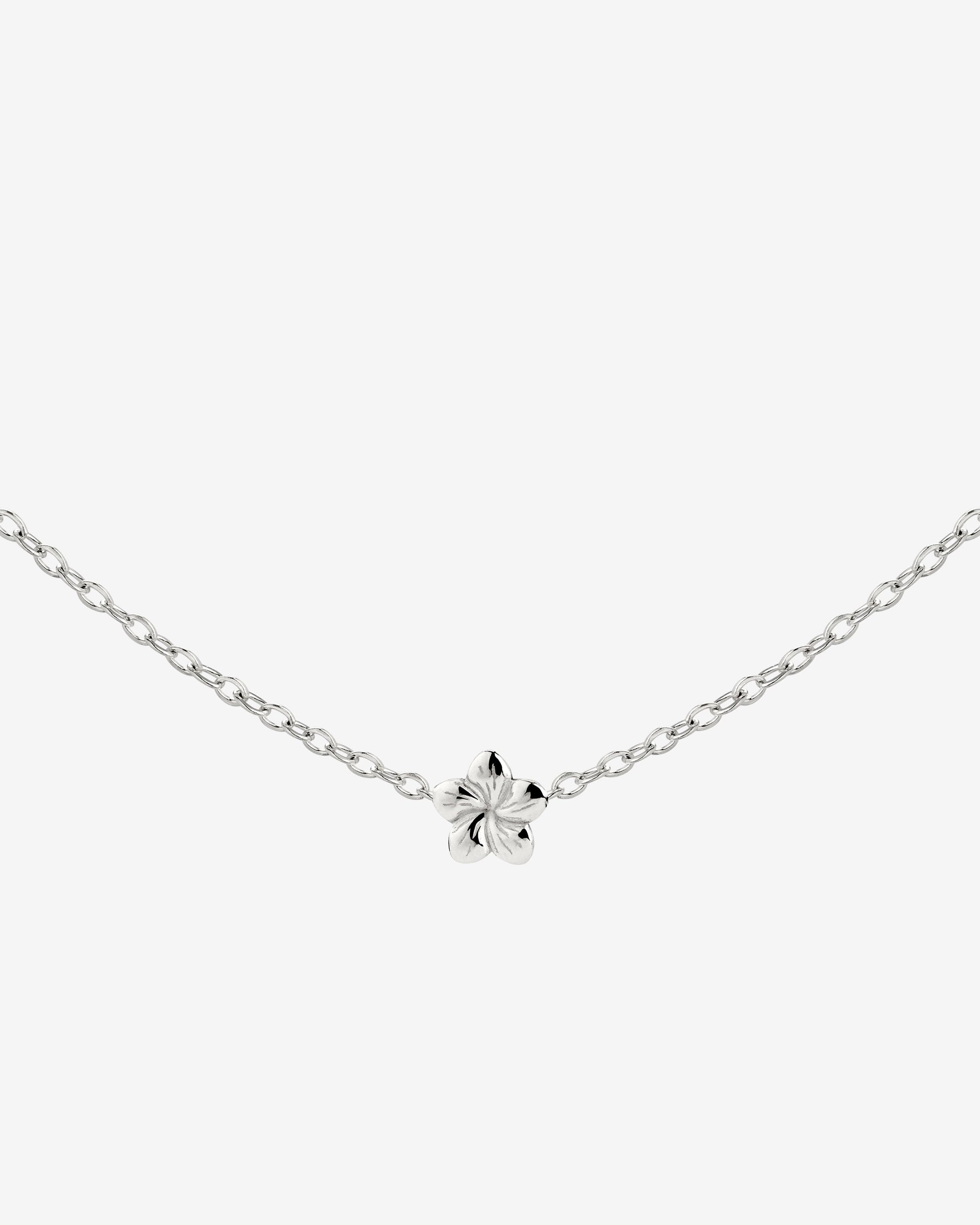 Floral Glow Choker Silber