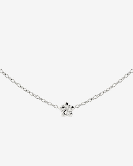 Floral Glow Choker Silber
