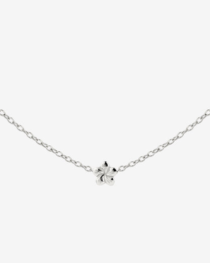 Floral Glow Choker Silber