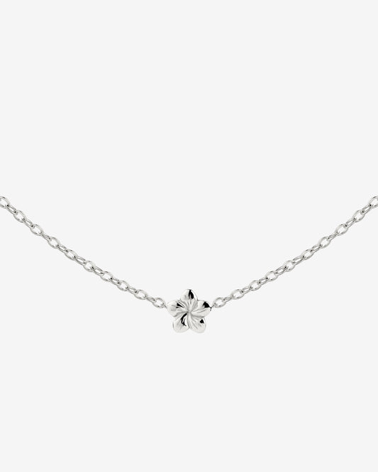 Floral Glow Choker Silber